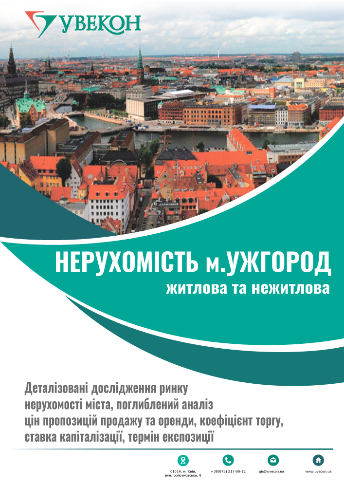 Нерухомість м. Ужгород. Тенденції цінових показників у 2 кв. 2024