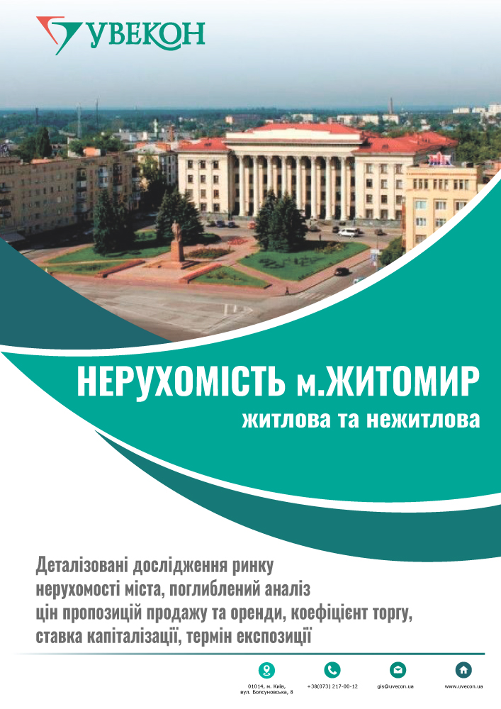 Нерухомість м. Житомир.  Тенденції цінових показників у 2 кв. 2024